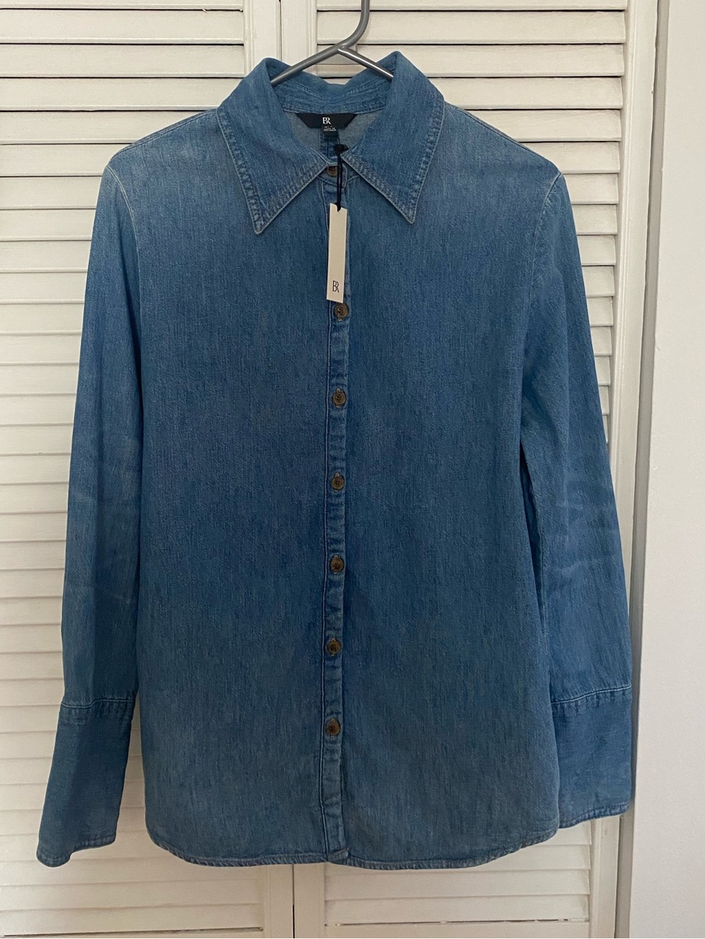 Banana Republic Light Blue Denim Button-Up Shirt